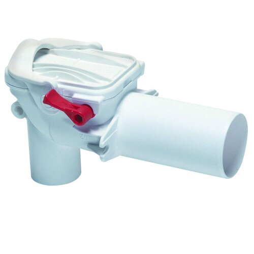 Kessel Double-flap backwater valve Staufix DN50 basin siphon for faecal-free wastewater 73051