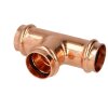 Press fitting copper T-piece 16 mm contour V