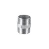 Stainless steel screw fitting double nipple with hexagon...