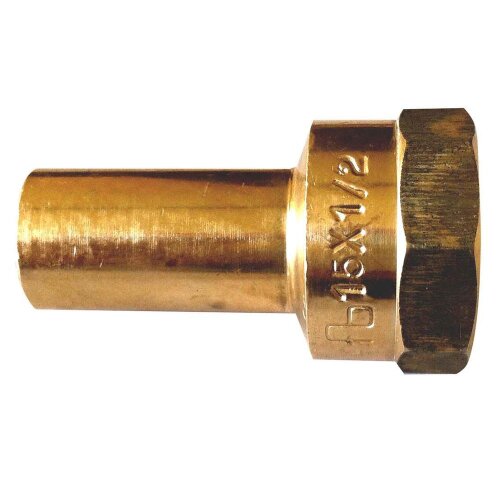 Combi press fitting adaptor nipple IT 22 mm x 1/2" V contour