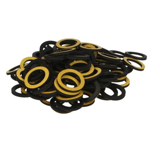 Rubber gasket for hose screw connection self-adhesive ¾" =21 x 30 x 3 mm PU=100