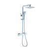 Shower system Square with head and hand shower