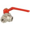 Three-way socket ball valve PN 16, T bore, R 1/2"