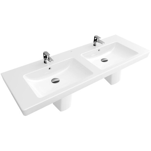 Villeroy & Boch Double washbasin Subway 2.0 CeramicPlus 1,300 x 470 mm 7175D0R1