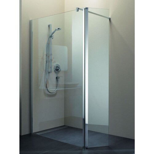 Koralle WalkIn shower wall, floor level WWP R 130, right, safety glass L67995540524