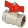 Brass ball valve 1 1/4&quot; IT/IT, DN 32 with wing...