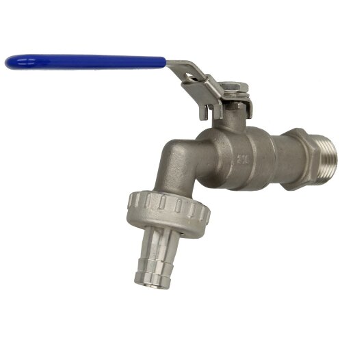 Ball drain valve ½" ET with lever stainless steel