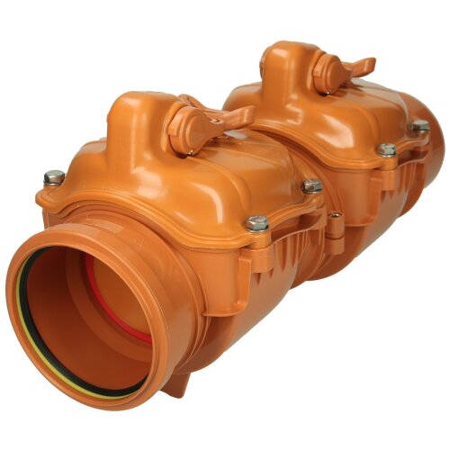 Airfit Double backflow valve DN 100 with manual closure length: 490 mm 59110DRK