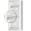 OEG bathroom radiator set Bahama silver effect 375 W