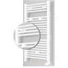 OEG bathroom radiator set Bahama silver effect 806 W