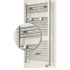 OEG bathroom radiator set Bahama silver effect curved 565 W