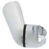 Conical shower holder, chrome-plated plastic, for...
