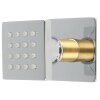 Side shower Quad chrome-plated solid brass