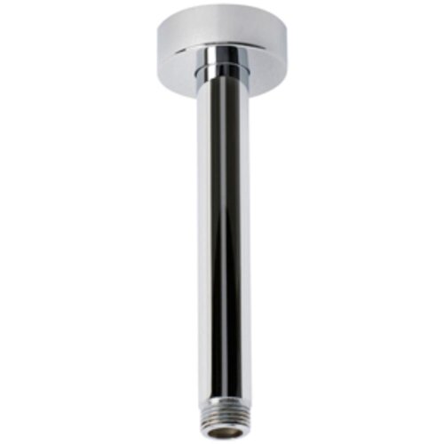 Universal shower arm 150 mm x 1/2&quot; chrome-plated brass with rosette &Oslash; 22 mm