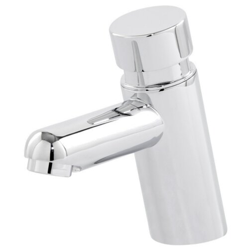 Design self-shutting basin mixer mixed and cold water, DN 15, chrome pl.