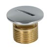 Blank plug 3/8&quot; chrome-plated brass