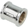 Double socket IT/IT 1/2&quot; chrome-plated brass