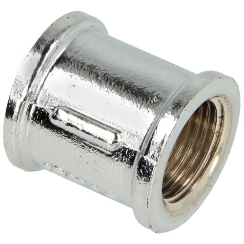 Double socket IT/IT 3/4&quot; chrome-plated brass