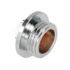 Plug ET 1/2" with square chrome-plated brass