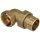 Elbow union 90° IT/ET 1/2" conically sealing brass bright