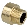 Tap extension 3/8&quot; x 10 mm bright brass