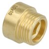 Tap extension 1/2&quot; x 10 mm bright brass