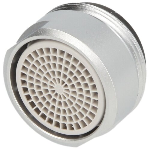 Turbulator faucet aerator w. air intake M 24 x 1 AT,LongLife,velourschrome/matt