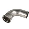 Stainless steel press fitting bend 90° 28 mm F/M with...