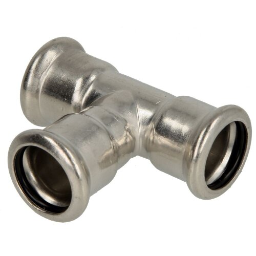 Stainless steel press fitting T-piece 18 mm F/F/F with M-contour
