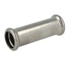 Stainless steel press fitting long socket 15 mm F/F with...