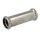 Stainless steel press fitting long socket 15 mm F/F with M-contour