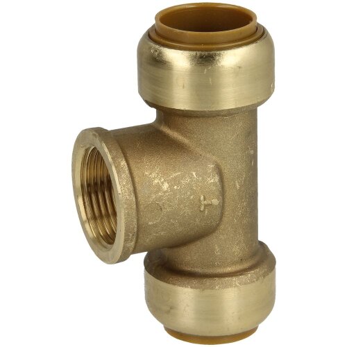Tectite push-fitting T-piece with outlet 15 mm x 1/2" IT