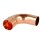 Soldered fitting copper bend 90&deg; 18 mm F/M