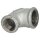 Malleable cast iron fitting elbow 90° reducing 1/2" x 3/8" IT/IT