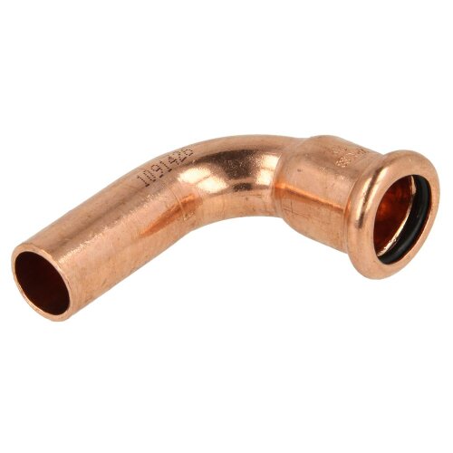 Press fitting copper elbow 90&deg; 22 mm F/M contour M