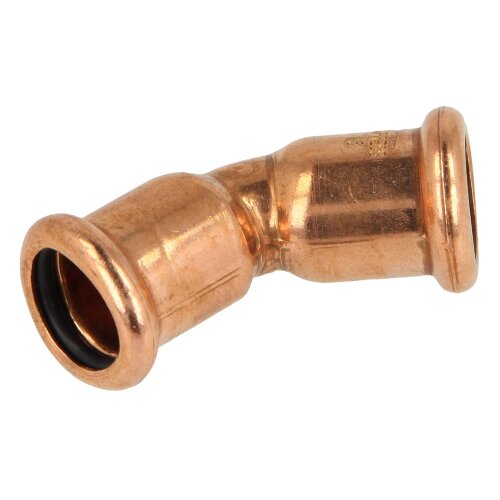 Press fitting copper elbow 45° 12 mm F/F contour M