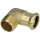 Press fitting copper elbow 90° 15 mm x 1/2" ET (contour M)