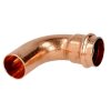 Press fitting copper elbow 90° 12 mm F/M contour V