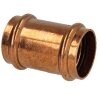 Press fitting copper coupling 14 mm contour V