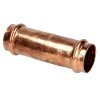 Press fitting copper sliding coupling 15 mm contour V