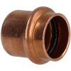 Pressfitting copper cap 12 mm contour V