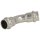 Stainless steel press fitting elbow 45° 22 mm F/F V-contour