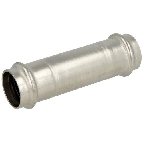 Stainless steel pressfitting long sleeve 54 mm F/F with V-contour