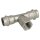 Stainl. steel press fitting T-piece outlet 15 mm x½"x 15 mm I/IT/I,V profile