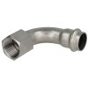 Stainless steel press fitting transition bend 90°, 22...