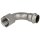 Stainless steel press fitting transition bend 90°, 22 mm x ¾" IT with V profile