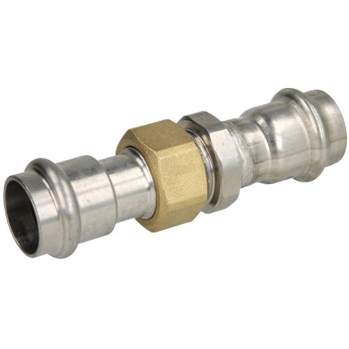 Stainless steel press fitting screw connection 15 mm I/I with V profile