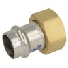 Stainless steel press fitting half screw connection,15 mm...