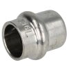 Stainless steel pressfitting end cap 15 mm I with V profile