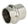 Stainless steel pressfitting end cap 18 mm I with V profile